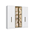 Roupeiro 06 Portas 02 c/ Vidro Reflecta Roma 100% MDF - 7260MV2 - Branco - Moveis Castro - Imagem 4