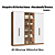 Roupeiro 06 Portas 02 c/ Vidro Reflecta Roma 100% MDF - 7260MV2 - Macadamia/Branco - Moveis Castro - Imagem 2