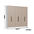 Roupeiro 06 Portas Paris 100% MDF - 7260M - Branco/Duna - Moveis Castro - Imagem 6