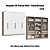 Roupeiro 06 Portas Paris 100% MDF - 7260M - Duna/Branco - Moveis Castro - Imagem 1