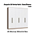 Roupeiro 06 Portas Paris 100% MDF - 7260M - Duna/Branco - Moveis Castro - Imagem 2