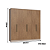 Roupeiro 06 Portas Paris 100% MDF - 7260M - Duna/Macadamia - Moveis Castro - Imagem 6