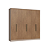 Roupeiro 06 Portas Paris 100% MDF - 7260M - Duna/Macadamia - Moveis Castro - Imagem 4