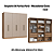 Roupeiro 06 Portas Paris 100% MDF - 7260M - Macadamia/Duna - Moveis Castro - Imagem 1