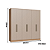 Roupeiro 06 Portas Paris 100% MDF - 7260M - Macadamia/Duna - Moveis Castro - Imagem 6