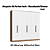 Roupeiro 06 Portas Paris 100% MDF - 7260M - Macadamia/Branco - Moveis Castro - Imagem 2