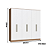 Roupeiro 06 Portas Paris 100% MDF - 7260M - Macadamia/Branco - Moveis Castro - Imagem 6