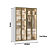 Roupeiro 04 Portas de Vidro Reflecta Lisboa 100% MDF - 7255MV4 - Branco - Moveis Castro - Imagem 6