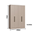 Roupeiro 04 Portas Toledo 100% MDF - 7255M - Duna - Móveis Castro - Imagem 6