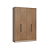 Roupeiro 04 Portas Toledo 100% MDF - 7255M - Duna/Macadamia - Móveis Castro - Imagem 4