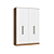 Roupeiro 04 Portas Toledo 100% MDF - 7255M - Macadamia/Branco - Móveis Castro - Imagem 4