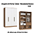 Roupeiro 04 Portas Toledo 100% MDF - 7255M - Macadamia/Branco - Móveis Castro - Imagem 1