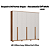 Roupeiro 06 Portas Vegas 100% MDF - 3465M - Macadamia/Off White - Moveis Castro - Imagem 3