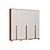 Roupeiro 06 Portas Vegas 100% MDF - 3465M - Macadamia/Off White - Moveis Castro - Imagem 5