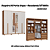 Roupeiro 06 Portas Vegas 100% MDF c/ Espelho - 3465M - Macadamia/Off White - Moveis Castro - Imagem 2