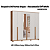 Roupeiro 06 Portas Vegas 100% MDF c/ Espelho - 3465M - Macadamia/Off White - Moveis Castro - Imagem 3