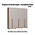 Roupeiro 06 Portas Vegas 100% MDF - 3465M - Macadamia/Cinza - Moveis Castro - Imagem 3
