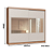 Roupeiro 02 Portas de Correr Monaco c/ Espelho G - 9525A - Cedro/Off White - Moveis Castro - Imagem 6