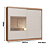 Roupeiro 02 Portas de Correr Monaco c/ Espelho P - 9525A - Cedro/Off White - Moveis Castro - Imagem 6