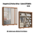 Roupeiro 02 Portas Virtus c/ Porta Espelho - 9523A - Cedro/Off White - Moveis Castro - Imagem 1