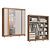 Roupeiro 02 Portas Virtus c/ Porta Espelho P - 9523A - Cedro/Off White - Moveis Castro - Imagem 3