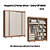 Roupeiro 02 Portas Virtus - 9523A - Cedro/Off White - Moveis Castro - Imagem 1
