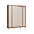 Roupeiro 02 Portas Virtus - 9523A - Cedro/Off White - Moveis Castro - Imagem 4