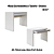 Mesa Escrivaninha c/ Gaveta - ME4107 - Branco - Tecno Mobili - Imagem 2