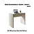Mesa Escrivaninha c/ Gaveta - ME4107 - Branco - Tecno Mobili - Imagem 3