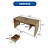 Mesa Escrivaninha c/ Gaveta - ME4113 - Amendoa - Tecno Mobili - Imagem 9