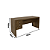 Mesa Escrivaninha c/ Gaveta - ME4113 - Nogal - Tecno Mobili - Imagem 11