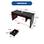 Mesa Escrivaninha c/ Gaveta - ME4113 - Preto - Tecno Mobili - Imagem 9