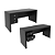 Mesa Escrivaninha c/ Gaveta - ME4113 - Preto - Tecno Mobili - Imagem 3
