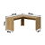 Mesa Escrivaninha de Canto - ME4116 - Amendoa - Tecno Mobili - Imagem 6