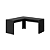 Mesa Escrivaninha de Canto - ME4116 - Preto - Tecno Mobili - Imagem 3