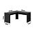 Mesa Escrivaninha de Canto - ME4116 - Preto - Tecno Mobili - Imagem 6