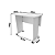 Mesa Escrivaninha Dobrável - ME4117 - Branco - Tecno Mobili - Imagem 7