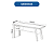 Mesa Escrivaninha c/ Gaveta - ME4122 - Amendoa - Tecno Mobili - Imagem 4
