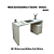 Mesa Escrivaninha c/ Gaveta - ME4130 - Branco - Tecno Mobili - Imagem 3