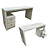 Mesa Escrivaninha c/ Gaveta - ME4130 - Branco - Tecno Mobili - Imagem 4