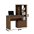 Mesa Escrivaninha Estante - ME4143 - Nogal - Tecno Mobili - Imagem 5