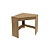 Mesa Escrivaninha de Canto - ME4169 - Amendoa - Tecno Mobili - Imagem 5