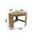Mesa Escrivaninha de Canto - ME4169 - Amendoa - Tecno Mobili - Imagem 8