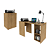Mesa Escrivaninha Retrátil - ME4170 - Amendoa - Tecno Mobili - Imagem 5