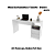 Mesa Escrivaninha c/ Gaveta - ME4174 - Branco - Tecno Mobili - Imagem 3