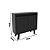 Balcão de Escritorio 02 Portas - ME4187 - Preto - Tecno Mobili - Imagem 8