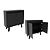 Balcão de Escritorio 02 Portas - ME4187 - Preto - Tecno Mobili - Imagem 4