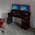 Mesa Escrivaninha Gamer - ME4153 - Preto/Vermelho - Tecno Mobili - Imagem 1