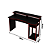 Mesa Escrivaninha Gamer - ME4153 - Preto/Vermelho - Tecno Mobili - Imagem 7
