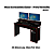 Mesa Escrivaninha Gamer - ME4153 - Preto/Vermelho - Tecno Mobili - Imagem 2